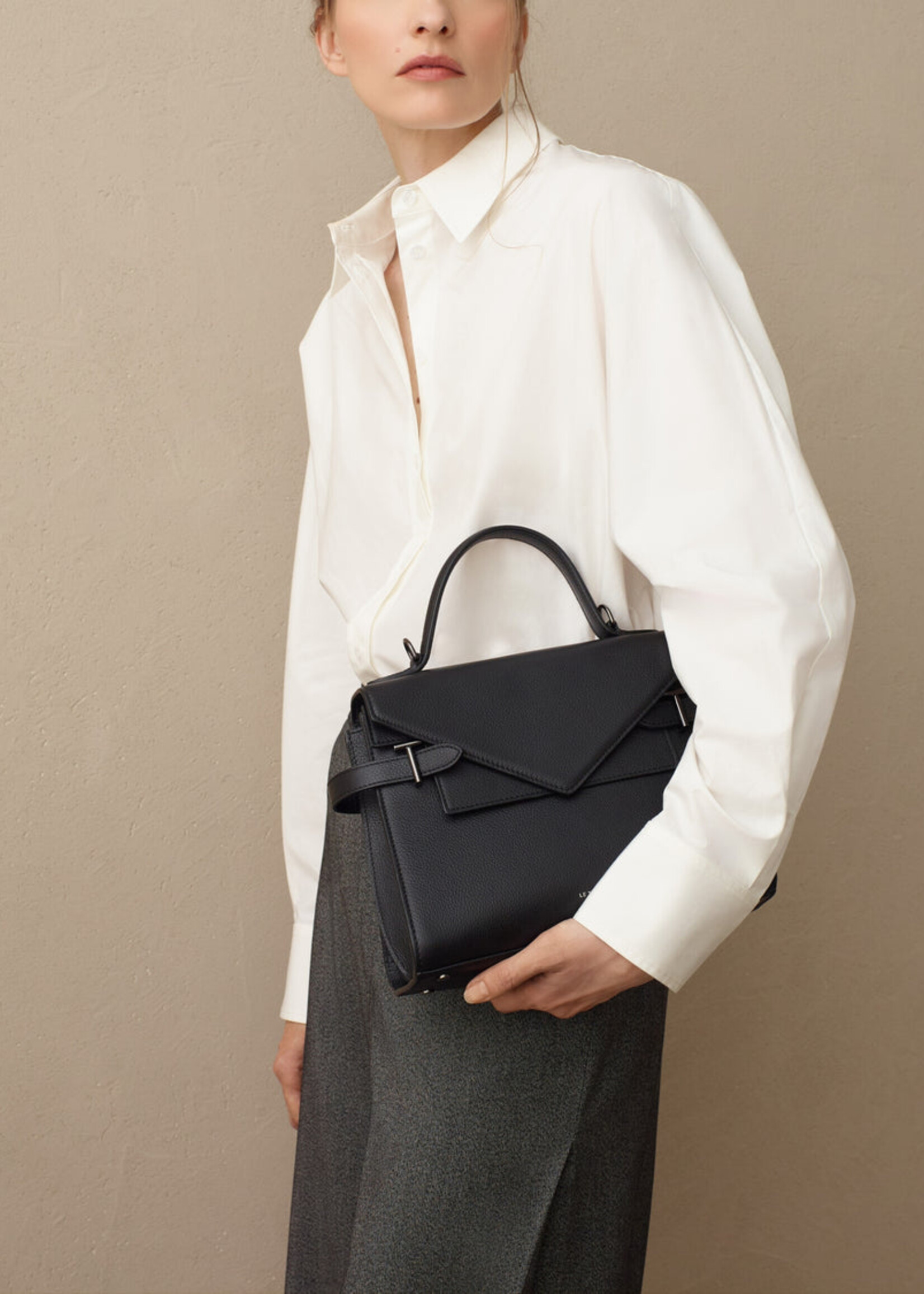 Le Tanneur  Handtas Emilie Grain Black