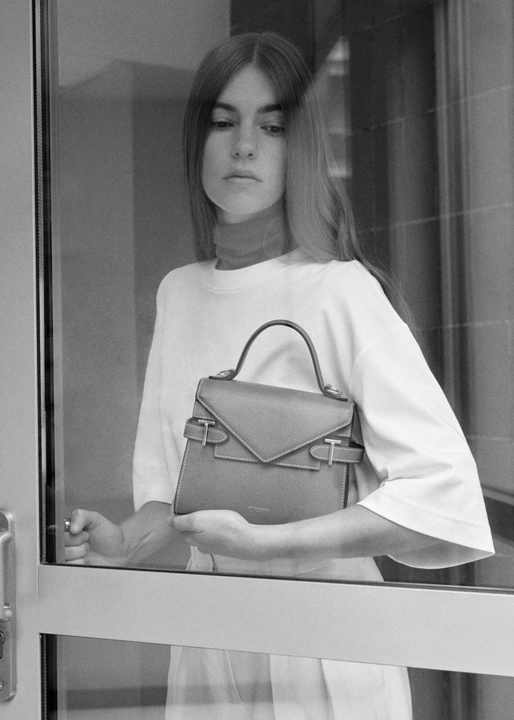 Le Tanneur Handtas Emilie Grain Black