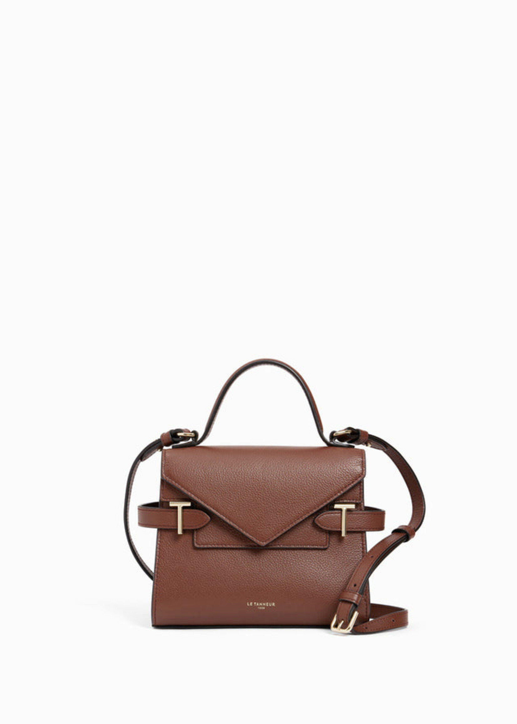 Le Tanneur Handtas Emilie Grain Ebony Brown