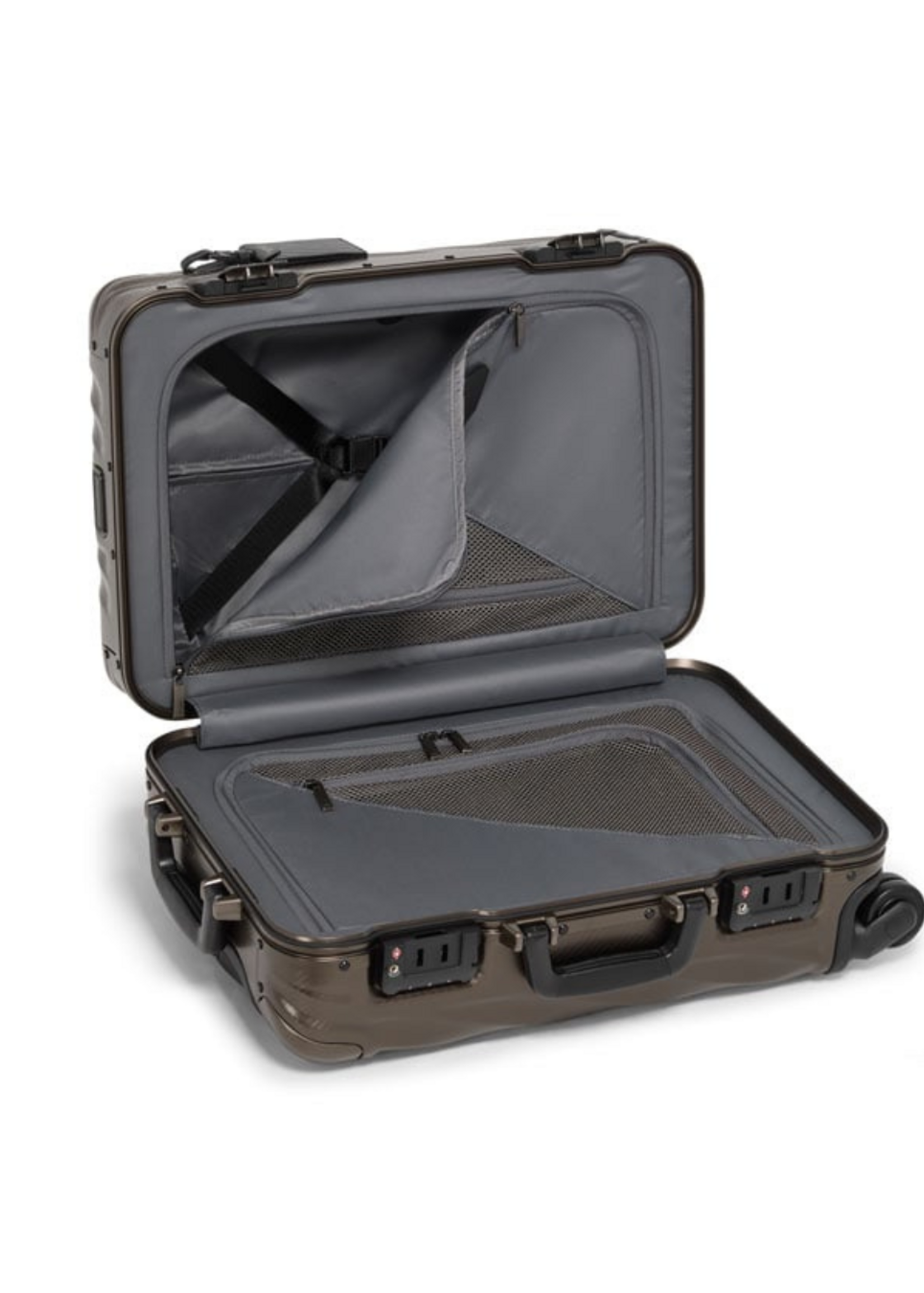 TUMI Koffer 19 Degree International Aluminium 35.5cm Uitbreidbaar GunMetal