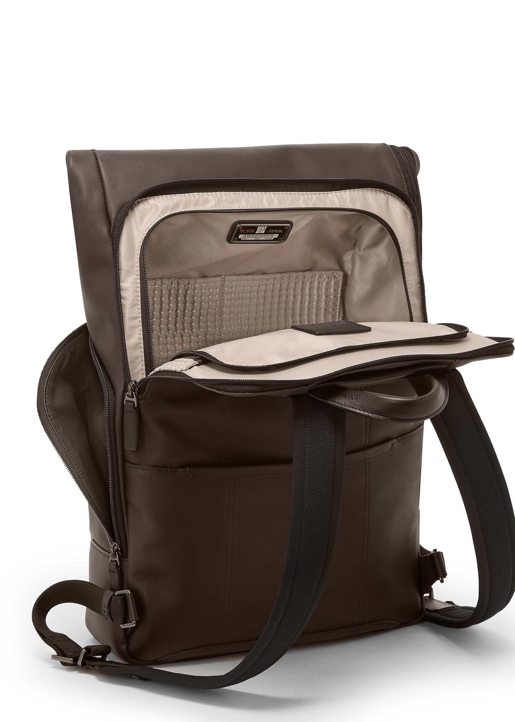 TUMI Rugzak 14" Harrison  Osborn Espresso Brown Roll