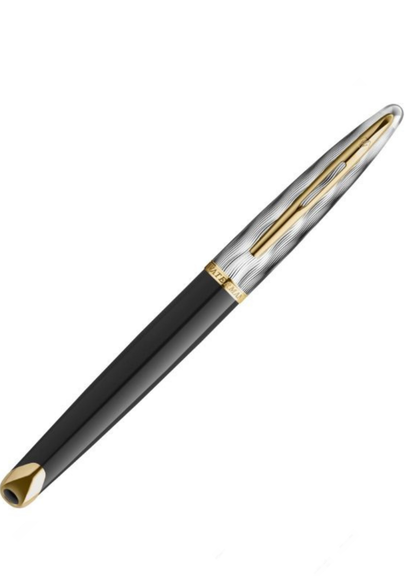 Waterman Carène Deluxe 'Reflections of Paris' Black Vulpen Fijn