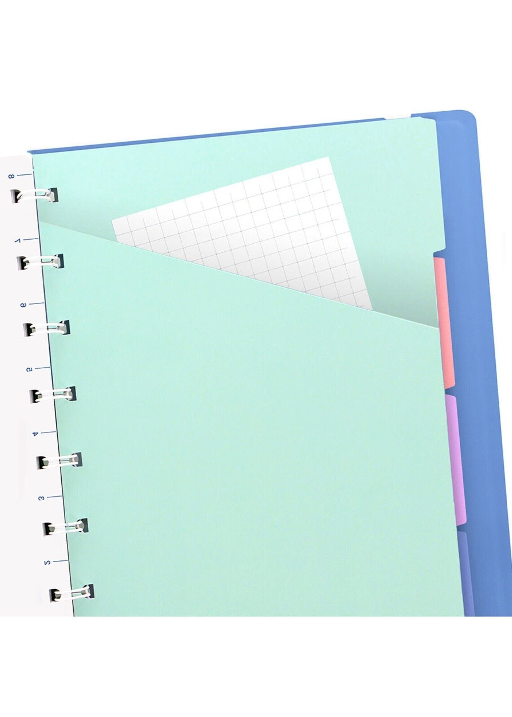 Filofax Notitieboek A5 Neutrals Teal - Turquoise/Paars