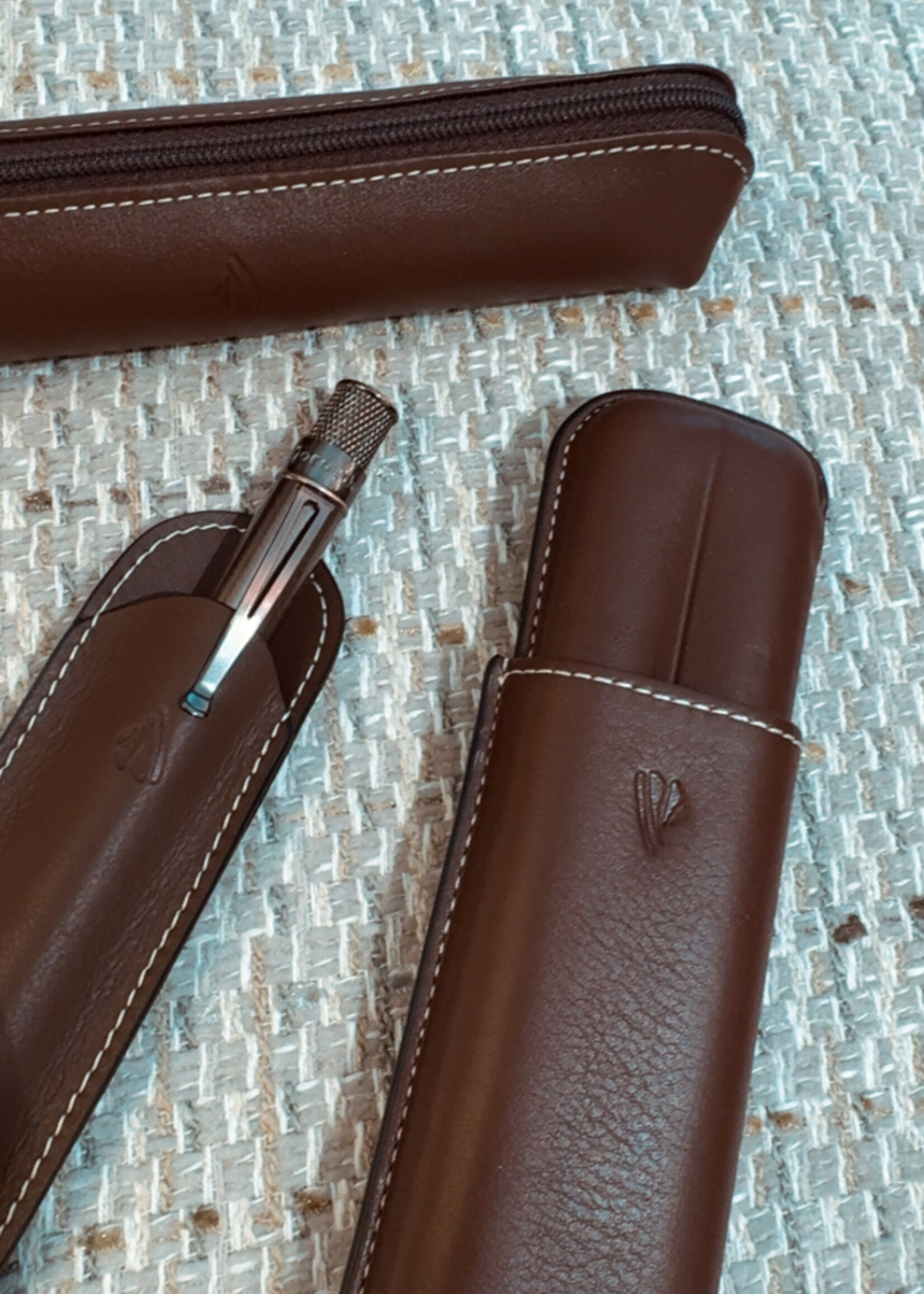 Récife Pennenkoker /2 Riviera Leder Chocolate