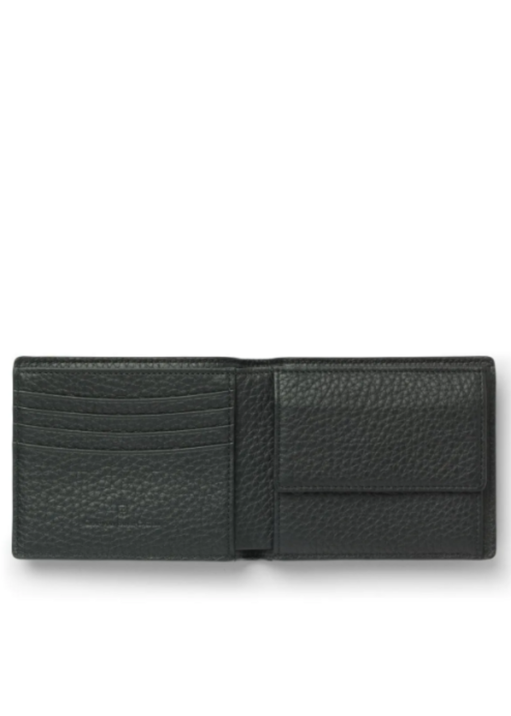Graf von Faber-Castell Wallet Cashmère Black 4cc + vak voor muntstukken