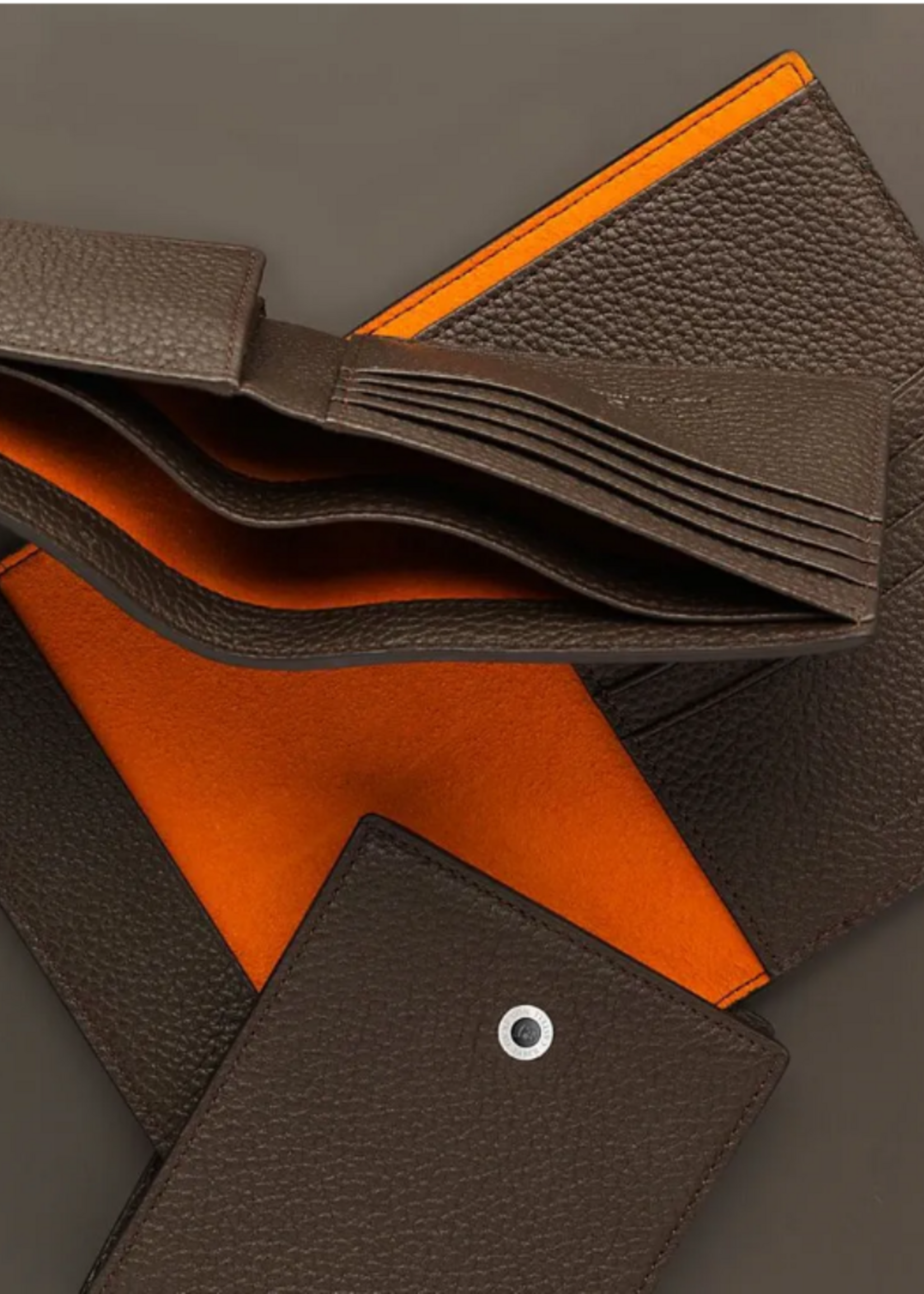 Graf von Faber-Castell Wallet Cashmère Black 4cc + vak voor muntstukken