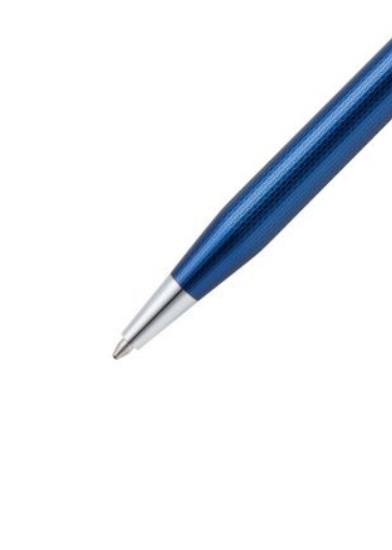 Cross Century II Translucent Cobalt Blue Engraved Diamond Pattern Balpen