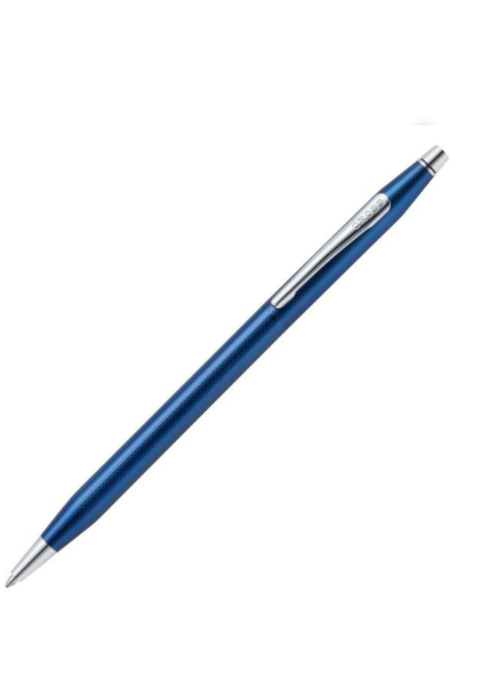 Cross Century II Translucent Cobalt Blue Engraved Diamond Pattern Balpen