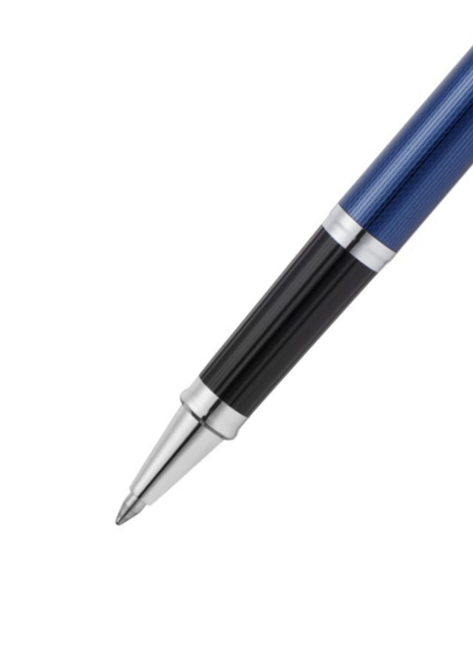 Cross Century II Translucent Cobalt Blue Engraved Diamond Pattern Roller