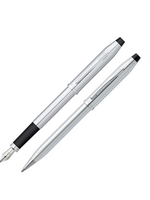 Cross Century II Lustrous Chrome Set Balpen & Vulpen M (Medium)