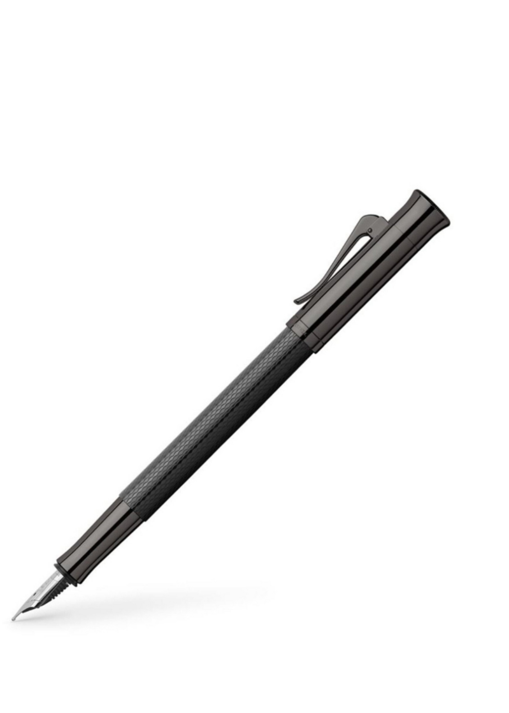 Graf von Faber-Castell Classic Guilloche Black Edition Vulpen Extra Fijn