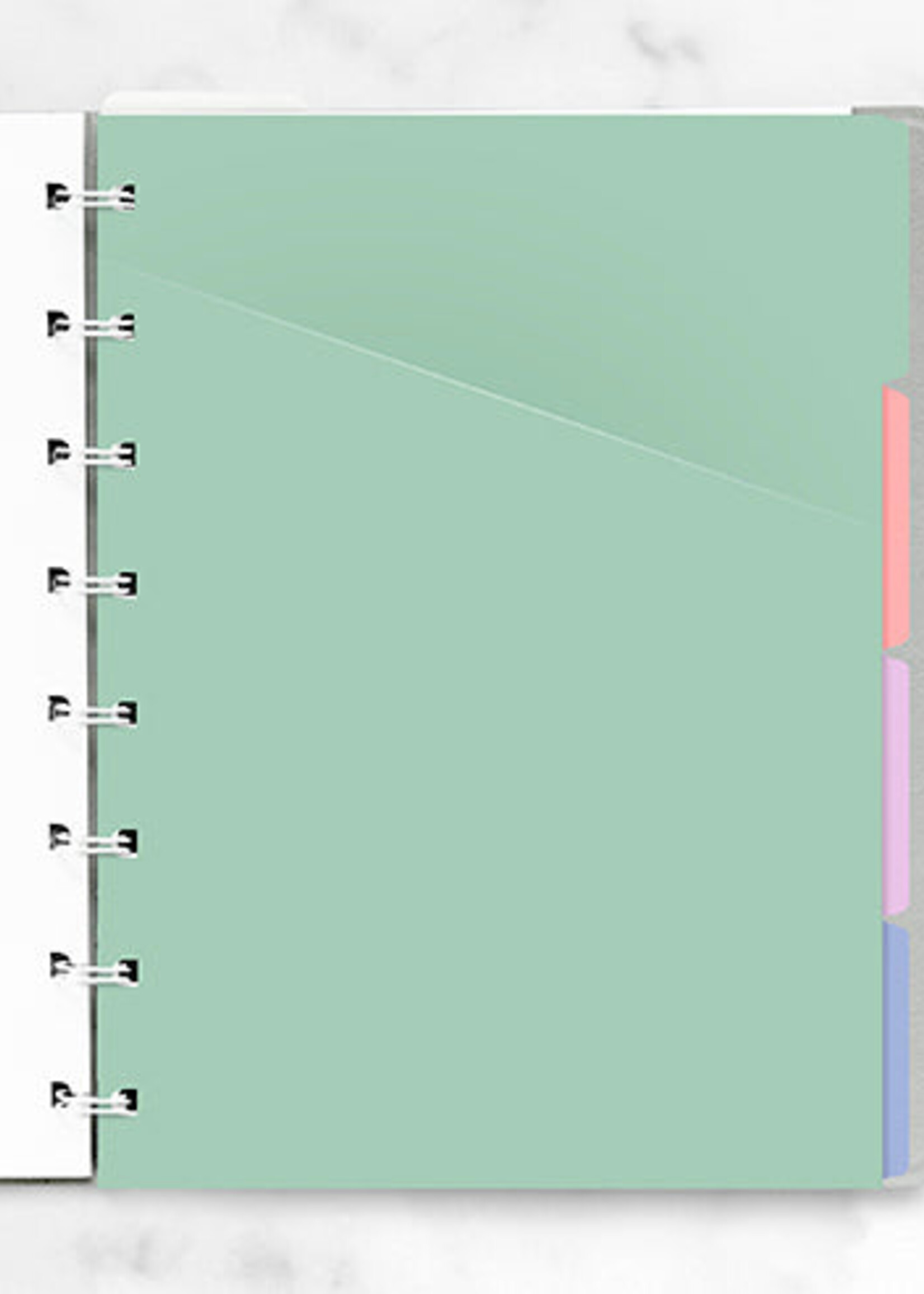 Filofax Notebook A5 Index Tabs Indices Pastel