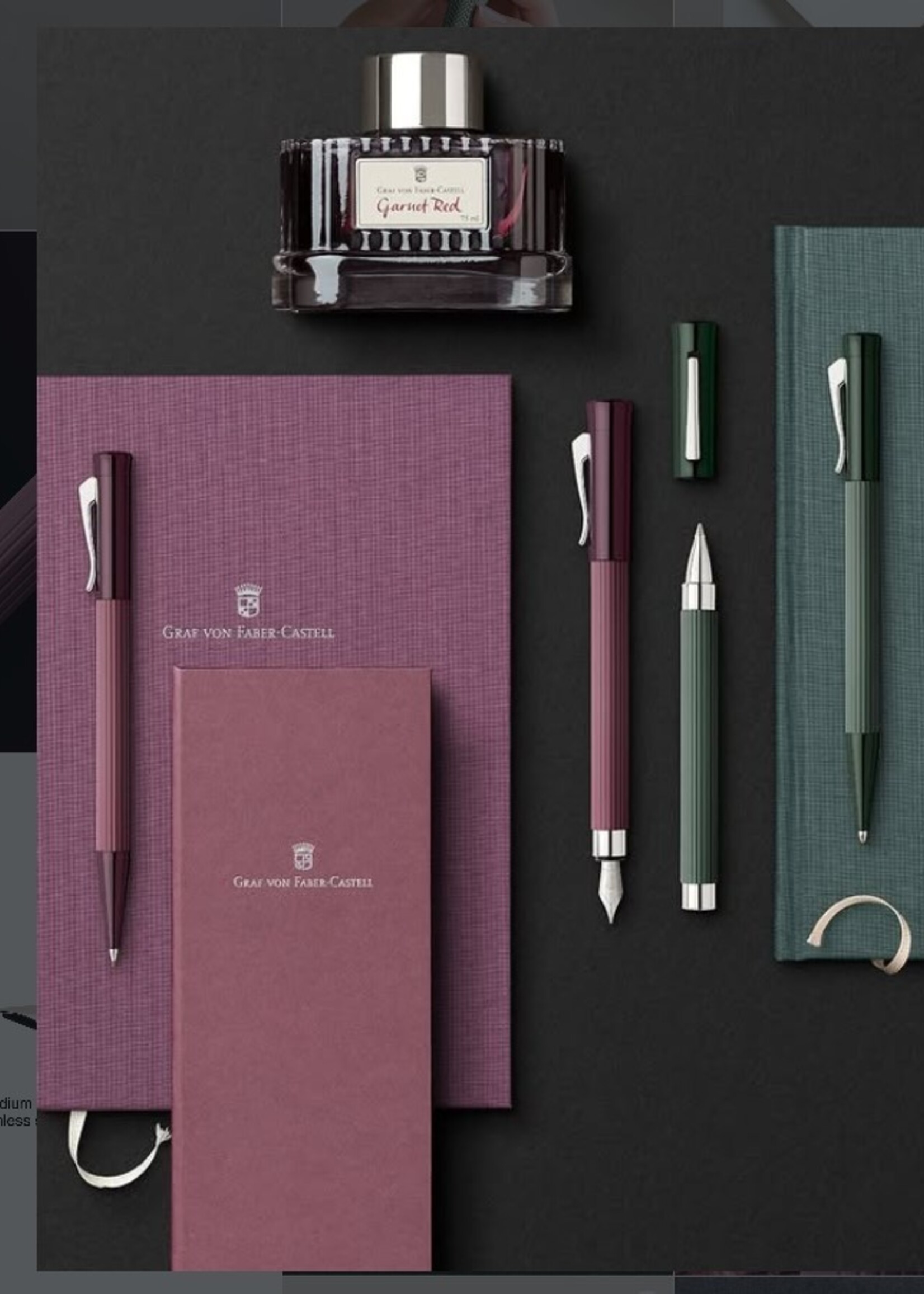 Graf von Faber-Castell Notebook A5 gelijnd Dark Green