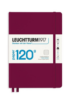 Leuchtturm1917 Notitieboek 120gr. Gelijnd A5 Port Red