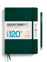 Leuchtturm1917 Notitieboek 120gr. Gelijnd A5 Forest Green