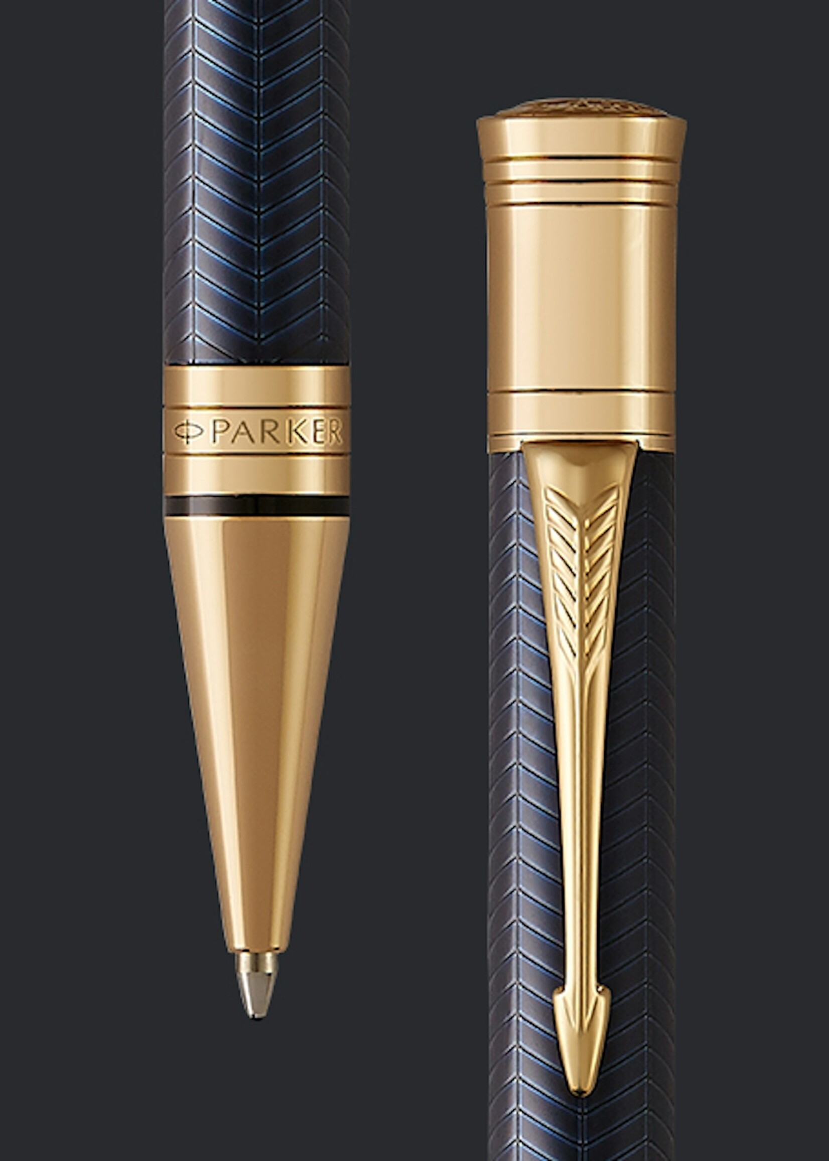Parker Duofold Prestige Chevron Blue Balpen