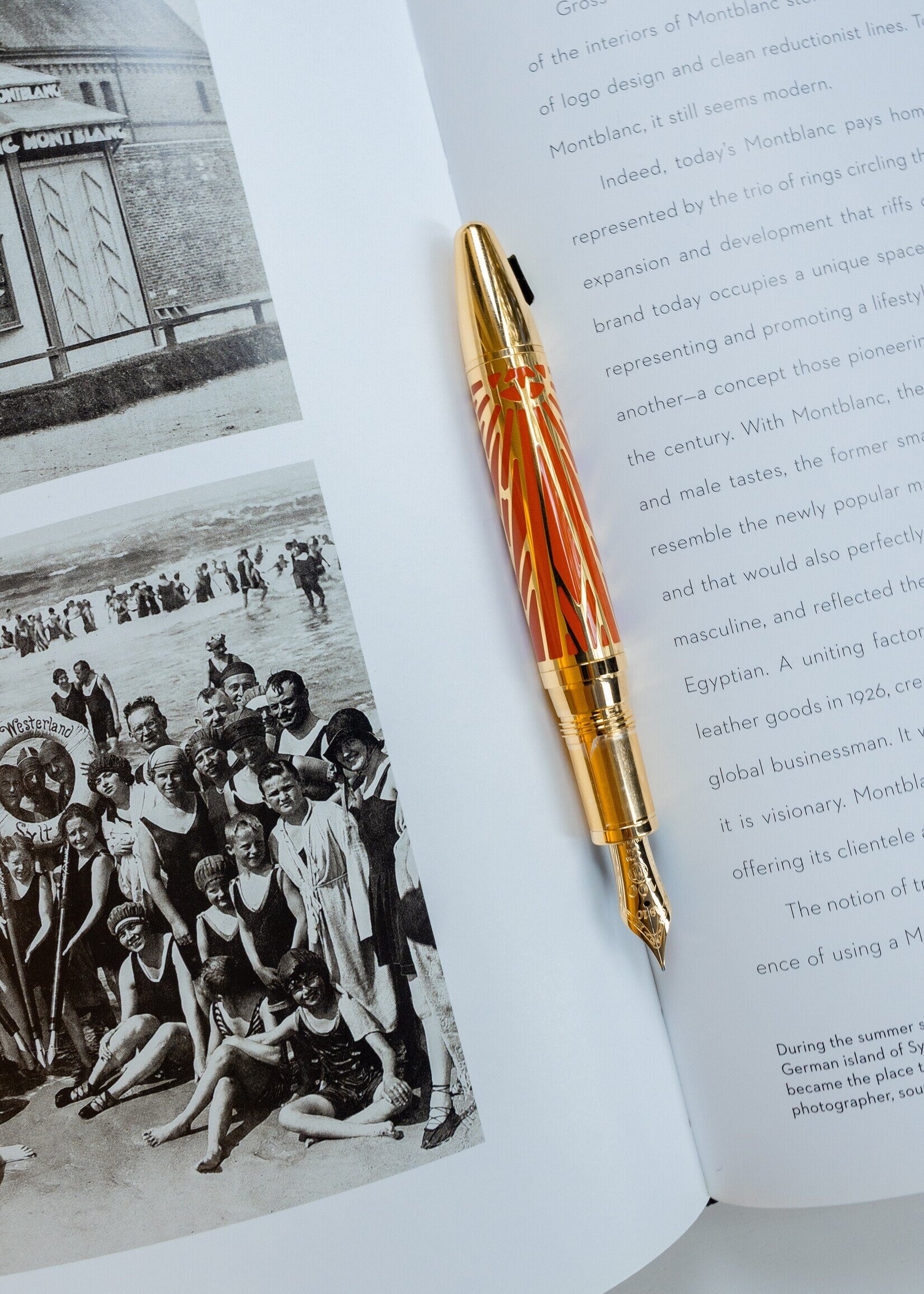 Montblanc 100 years Meisterstück The Origin Collection Solitaire Coral LeGrand Vulpen 146  (Au585/14) 0.50 mm F - Fijn