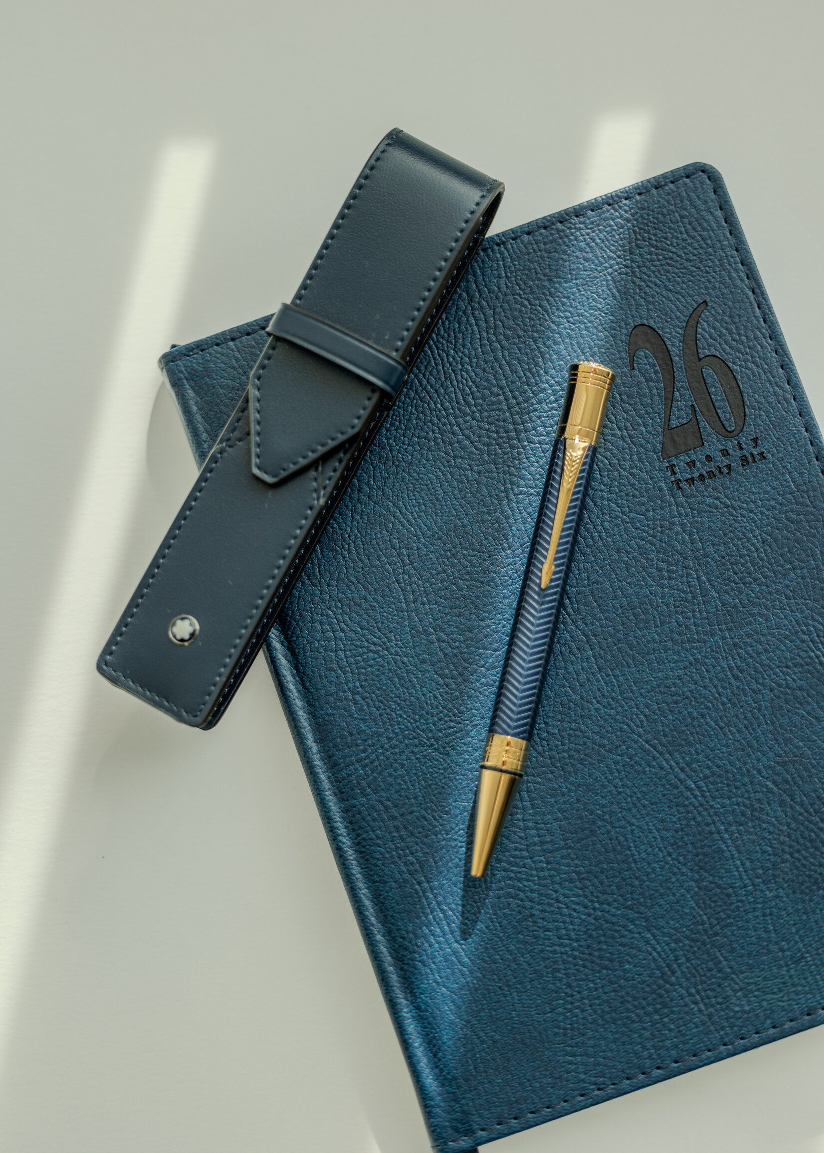 Parker Duofold Prestige Chevron Blue Balpen