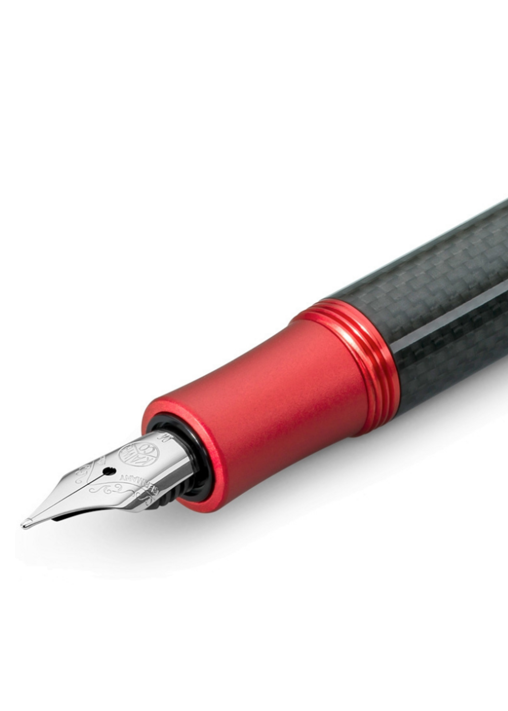 Kaweco Kaweco Sport Carbon Red Vulpen Vulpen F - Fijn