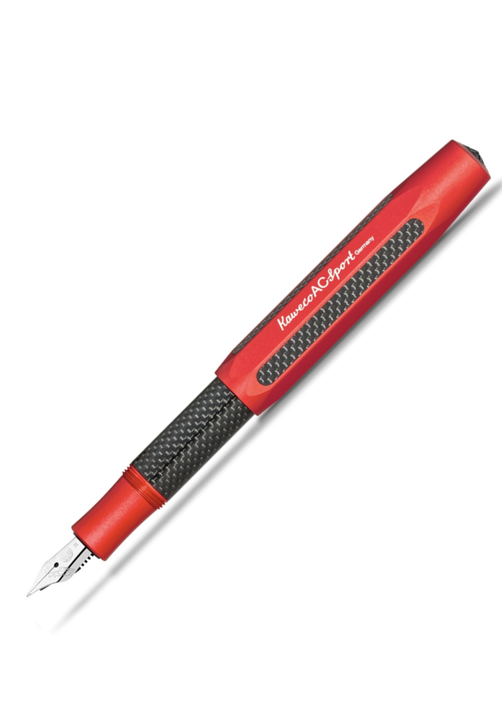 Kaweco Kaweco Sport Carbon Red Vulpen Vulpen F - Fijn
