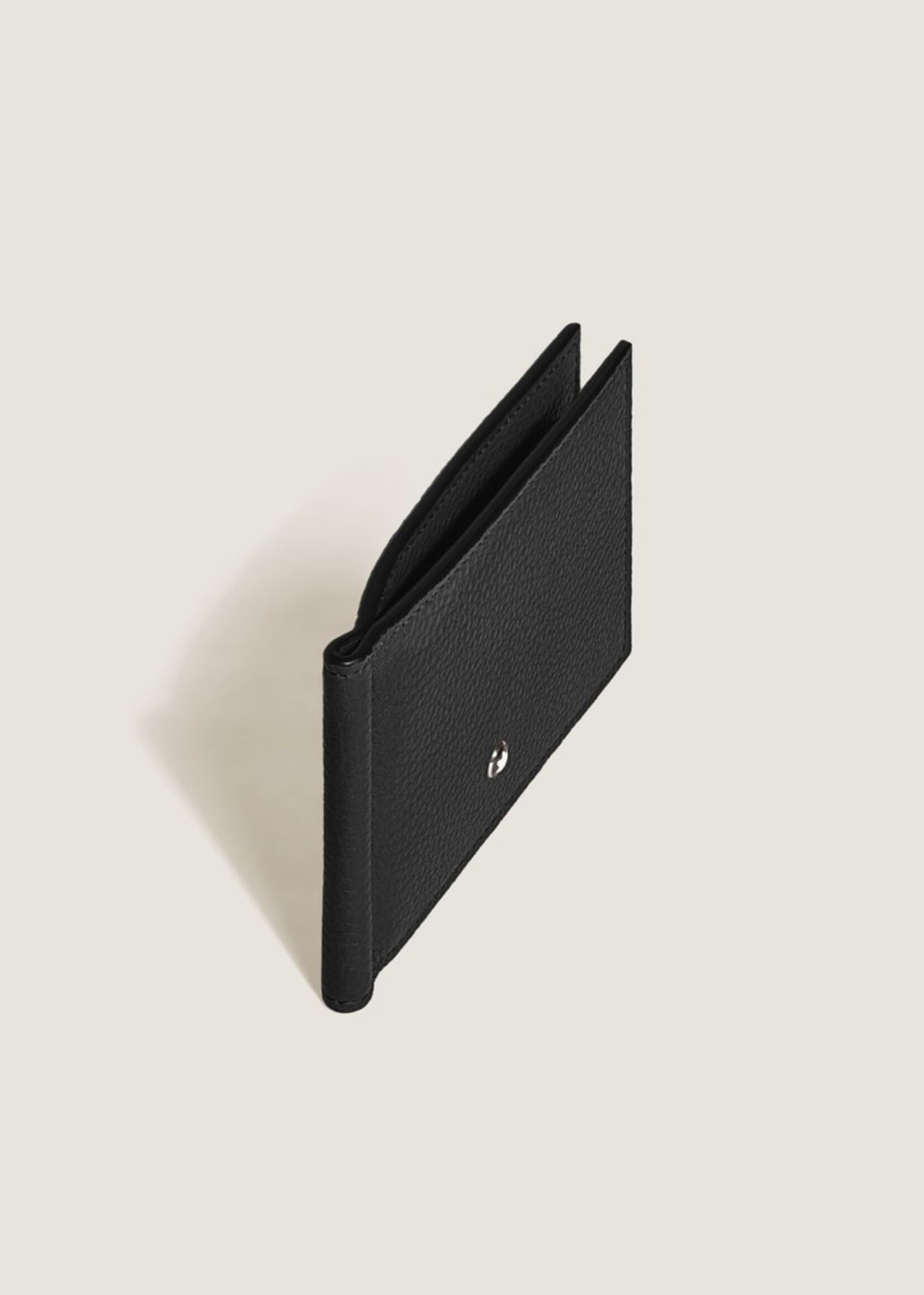 Montblanc Soft Grain Wallet 6cc + Moneyclip Black