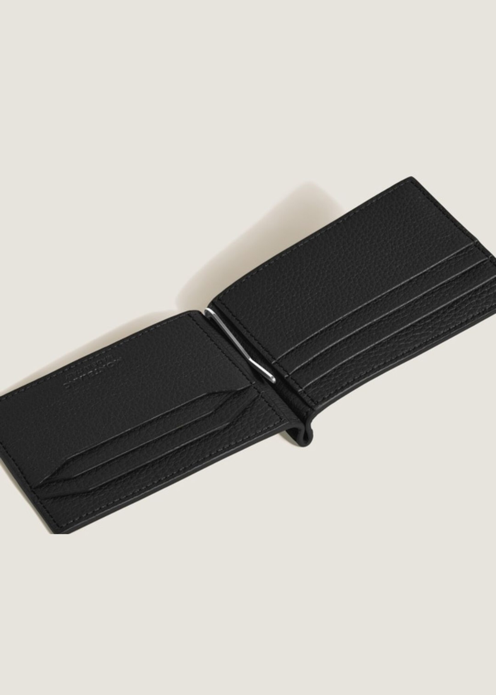 Montblanc Soft Grain Wallet 6cc + Moneyclip Black