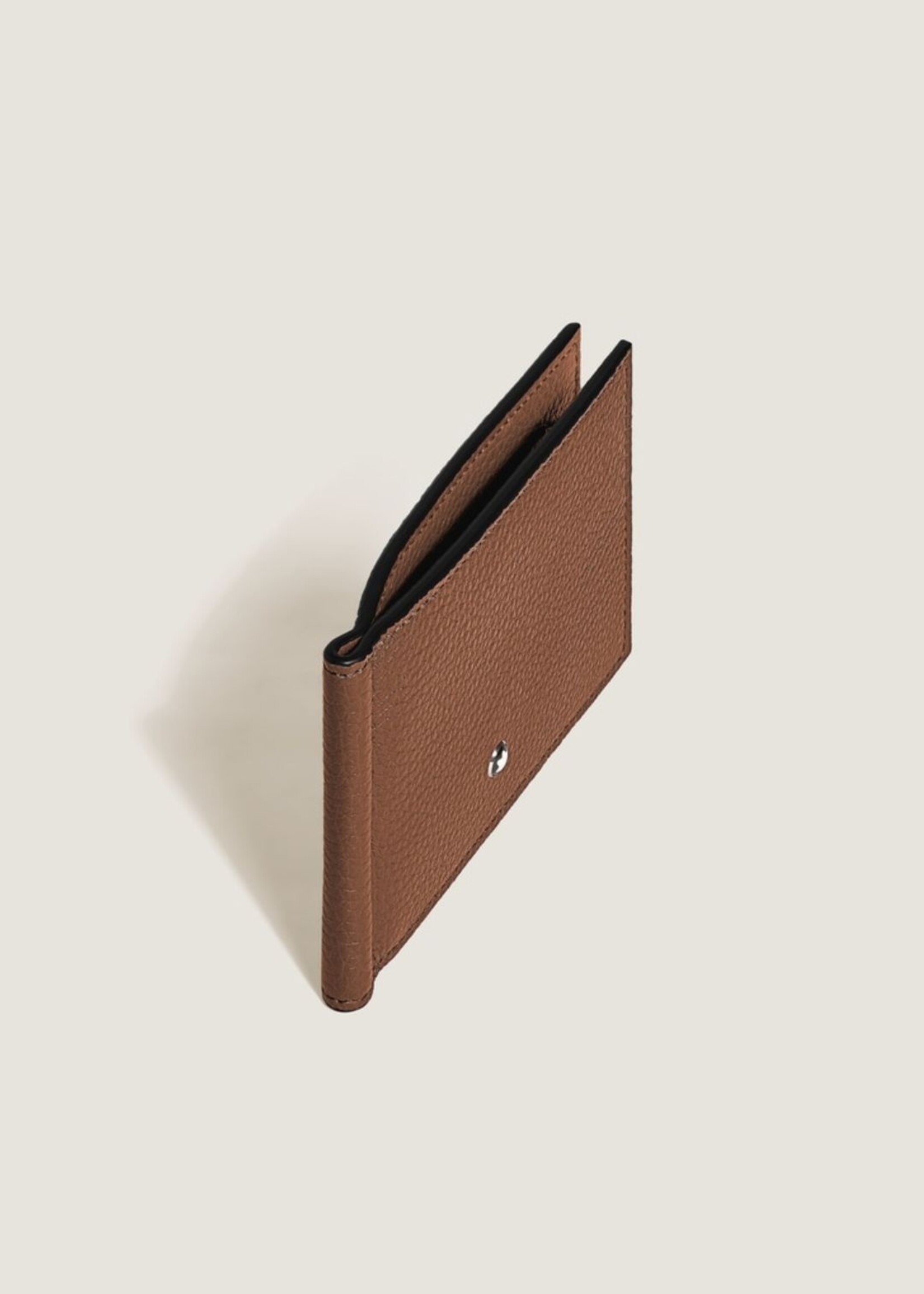 Montblanc Wallet 6cc + Moneyclip Soft Grain Fauve