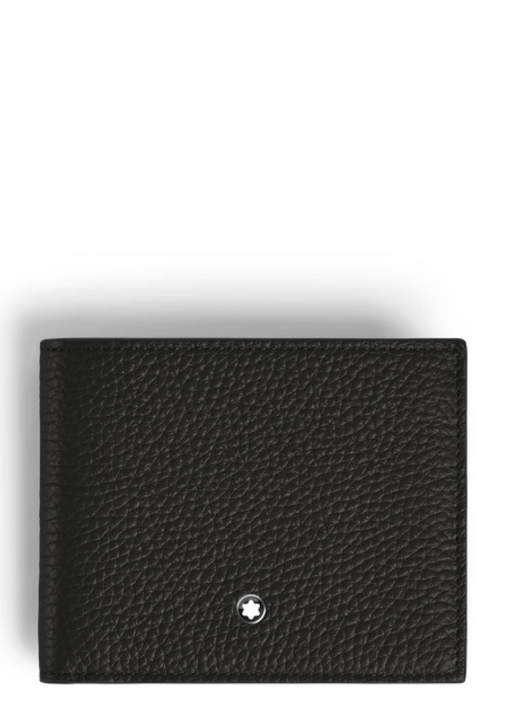 Montblanc Wallet Grain Black 4cc met muntstukhouder