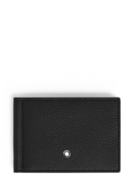 Montblanc Soft Grain Wallet 6cc + Moneyclip Black