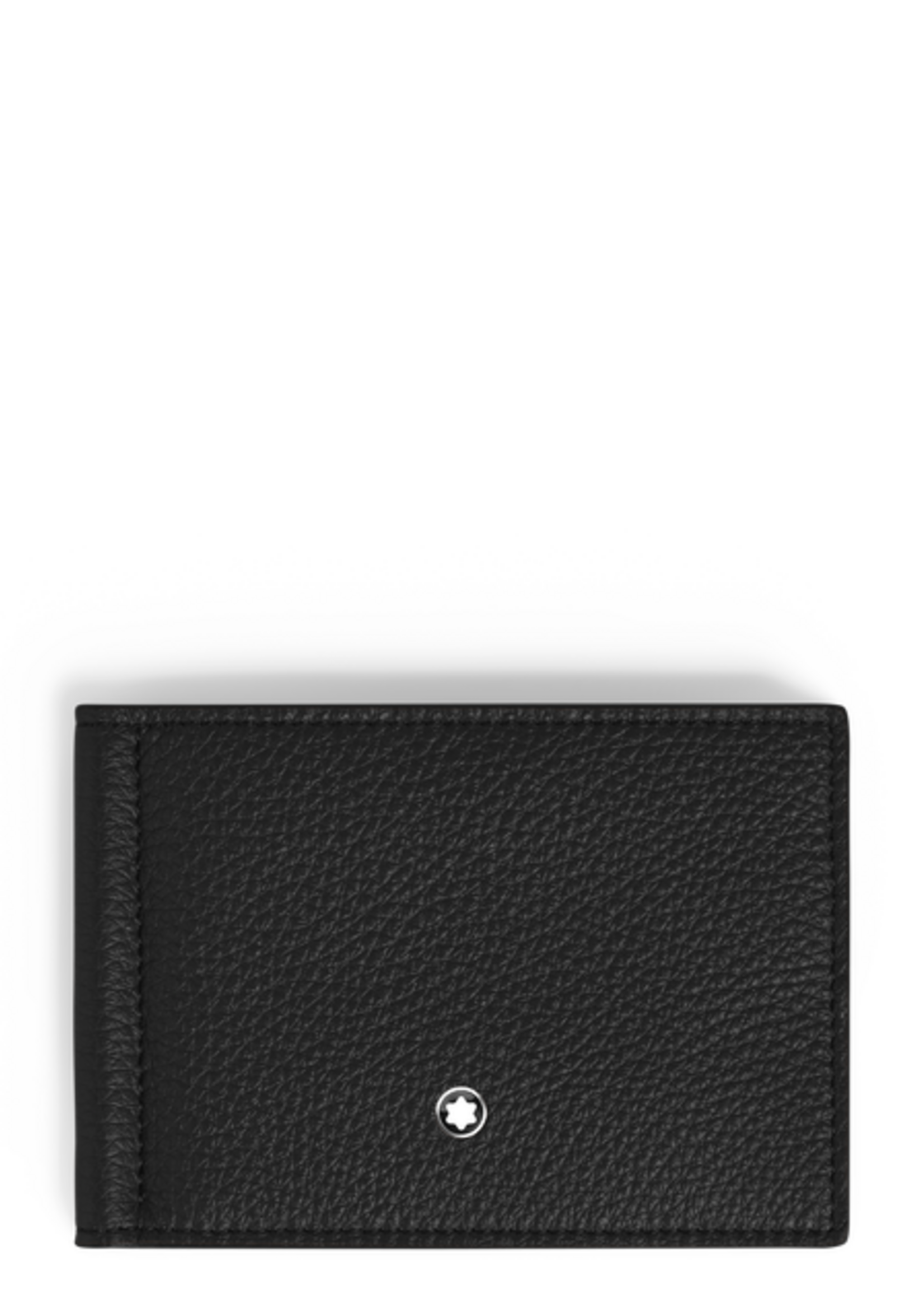 Montblanc Soft Grain Wallet 6cc + Moneyclip Black