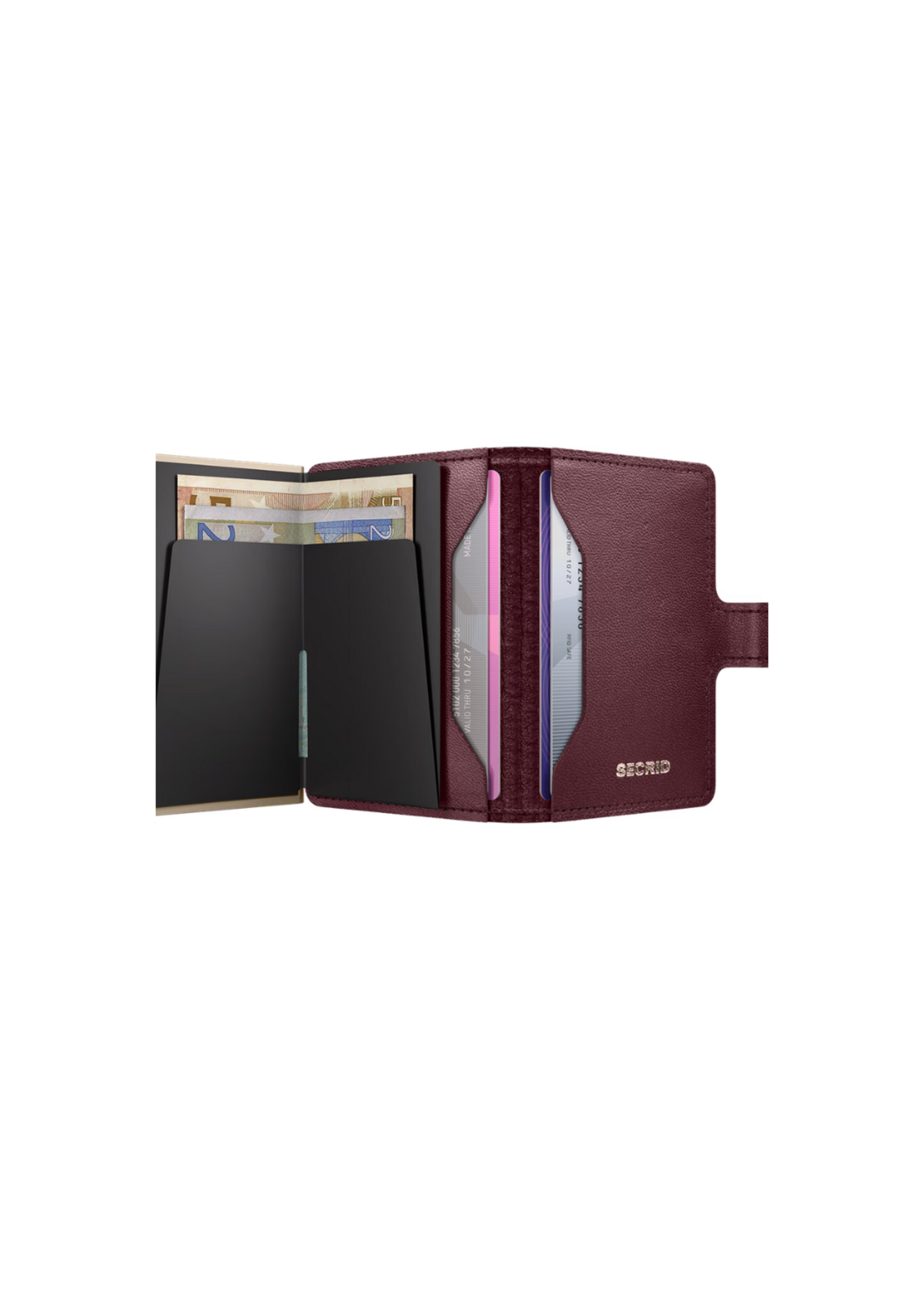 Secrid Mini Wallet Premium Emboss Diamond Bordeaux