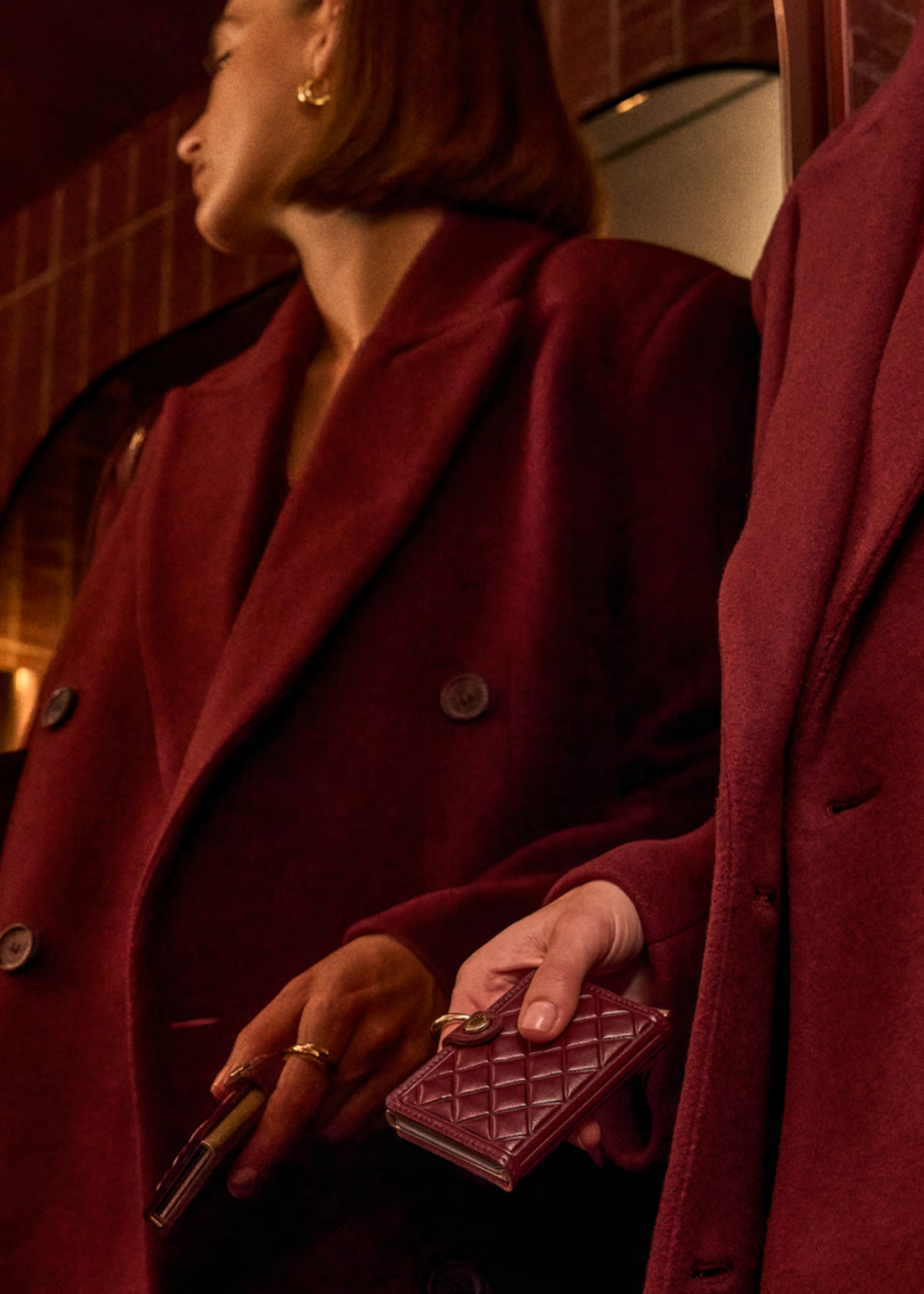 Secrid Mini Wallet Premium Emboss Diamond Bordeaux