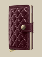 Secrid Mini Wallet Premium Emboss Diamond Bordeaux