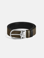 Montblanc Riem 30mm Omkeerbaar Grain Khaki / Meisterstück Black