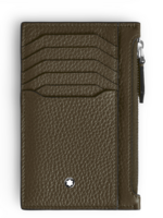 Montblanc Card Holder 8cc Zip Soft Grain Khaki