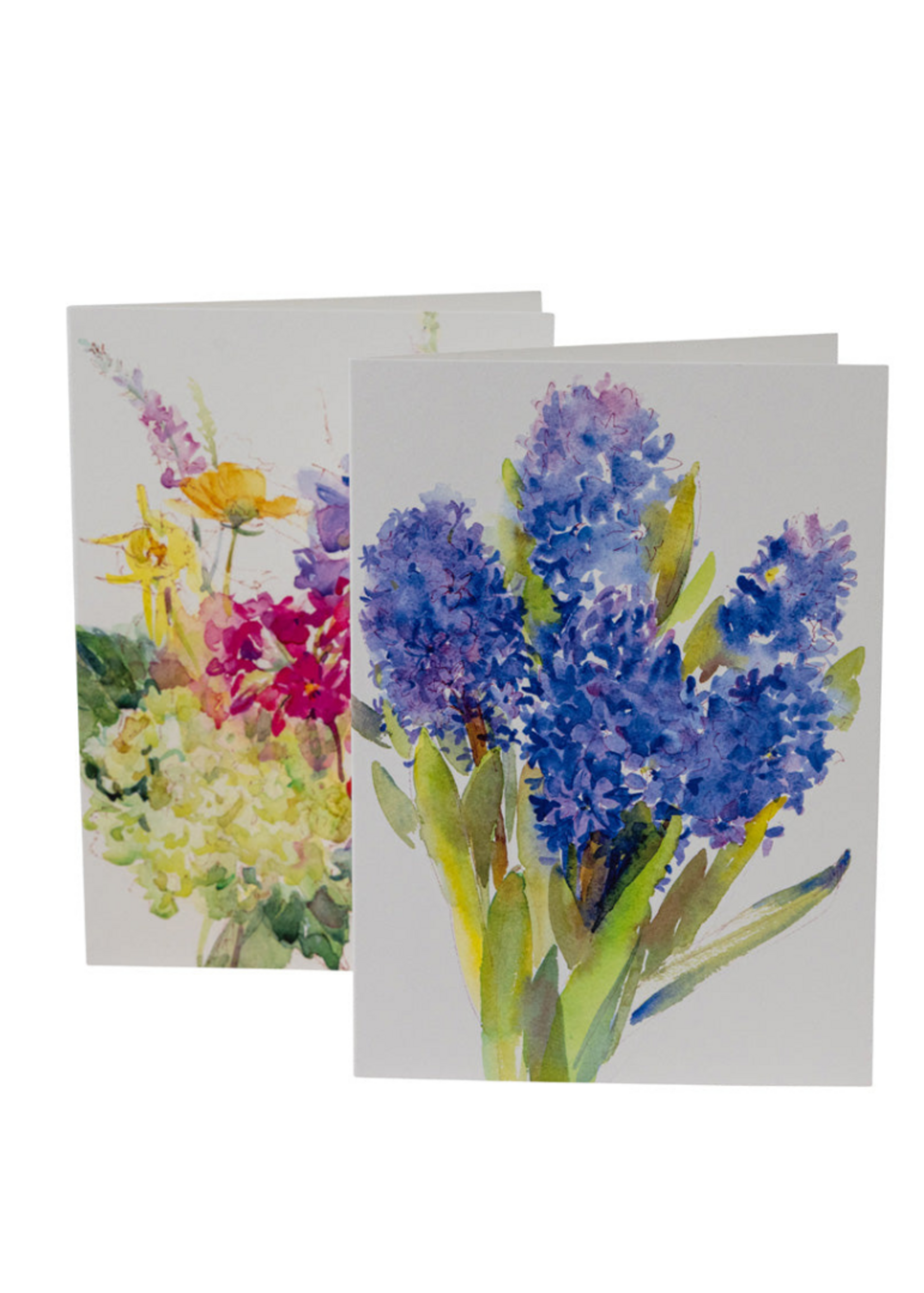 Caspari Wenskaarten verp./8 Art All Season - Handpainted Spring Flowers