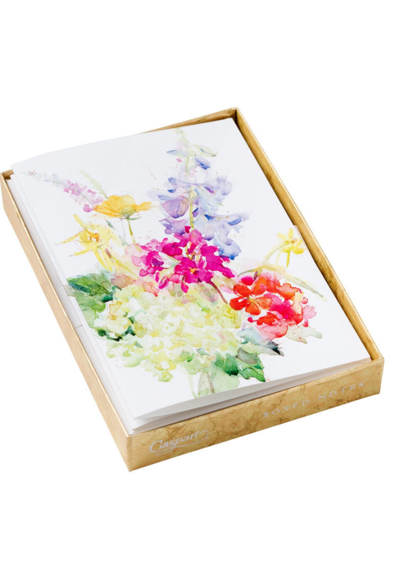 Caspari Wenskaarten verp./8 Art All Season - Handpainted Spring Flowers