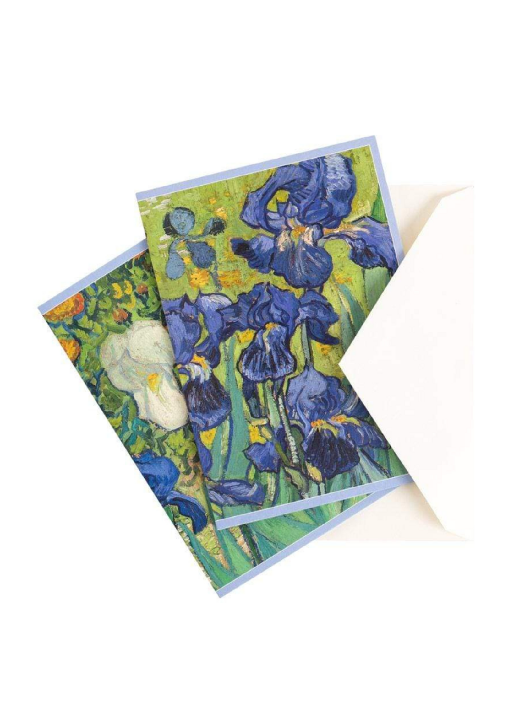 Caspari Wenskaarten verp./8 Art All Season - Van Gogh Irises