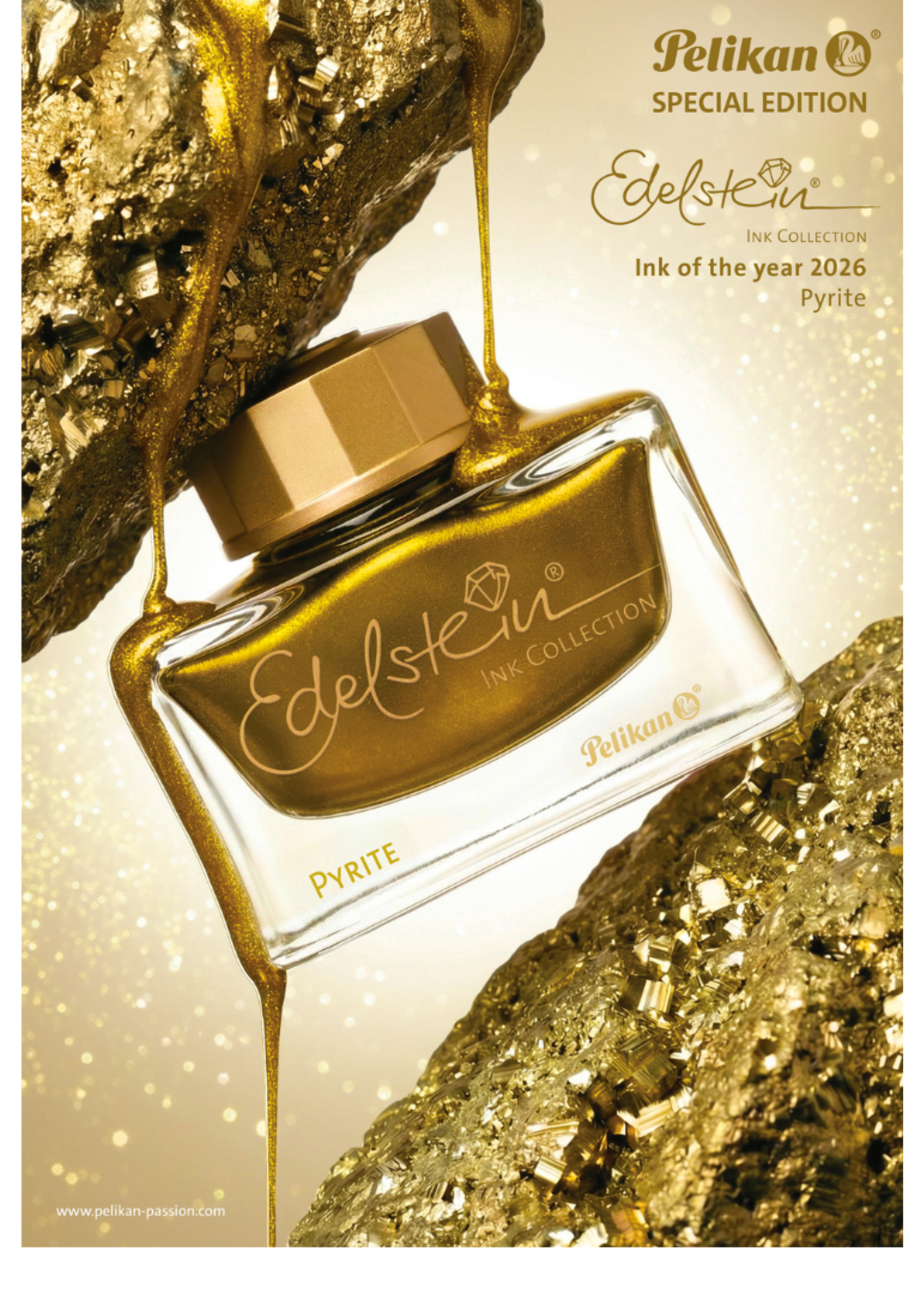 Pelikan Edelstein® Ink of the year 2026 – Pyrite (glitter/goud)