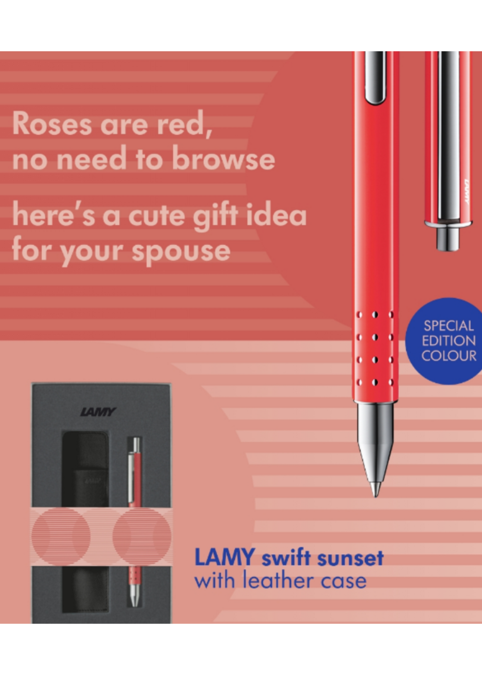 Lamy Swift Roller Gift Box & Pen Sleeve 330 Sunset