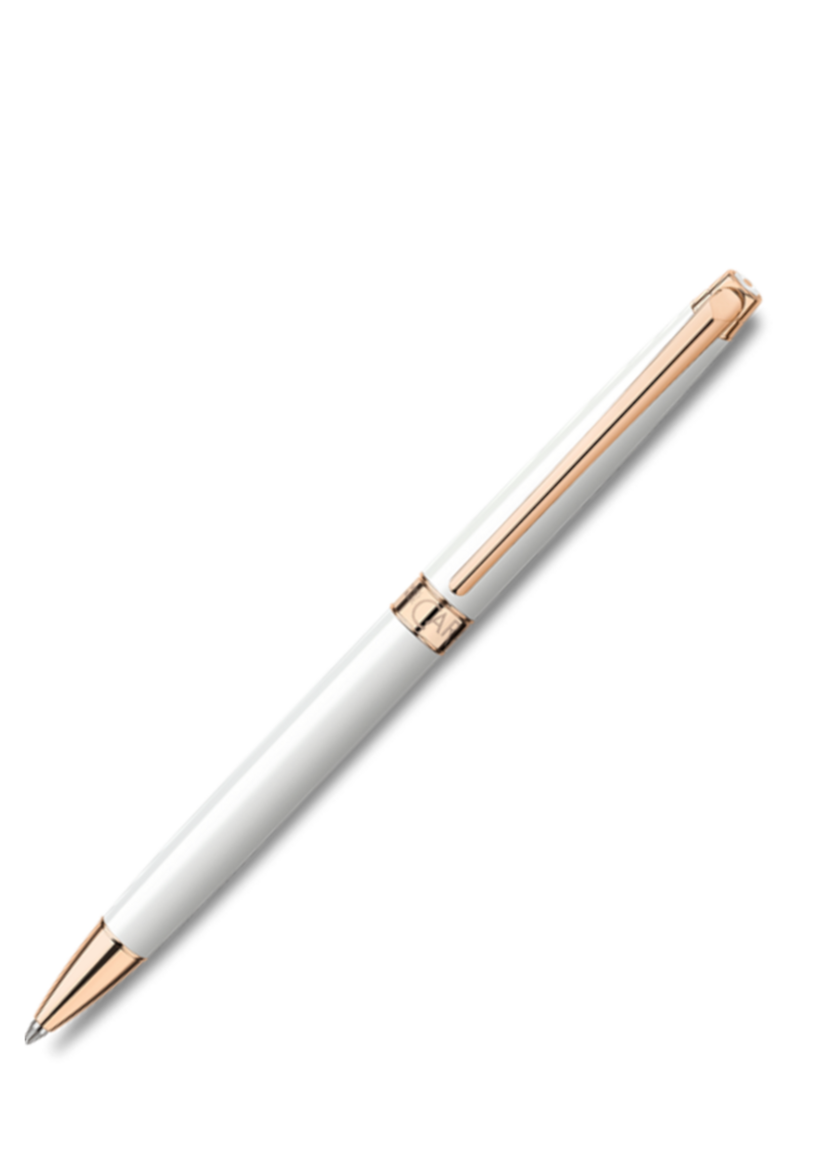 Caran d'Ache Léman Slim White Rosé Gold Balpen