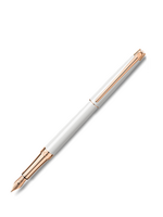 Caran d'Ache Léman Slim White Rose Gold Vulpen