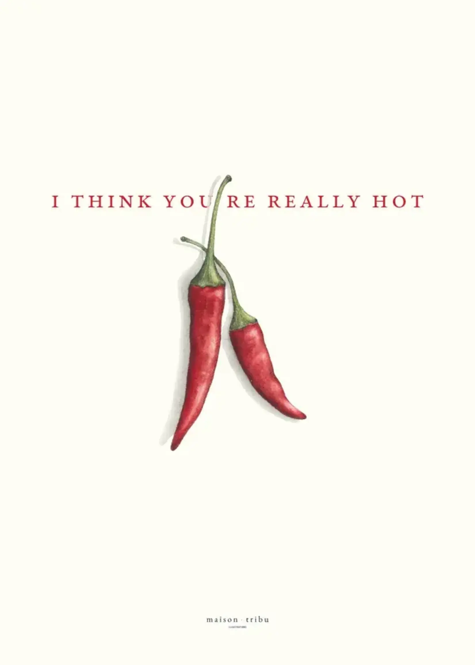 maison tribu Wenskaart Art All Season Super Hot Chillies