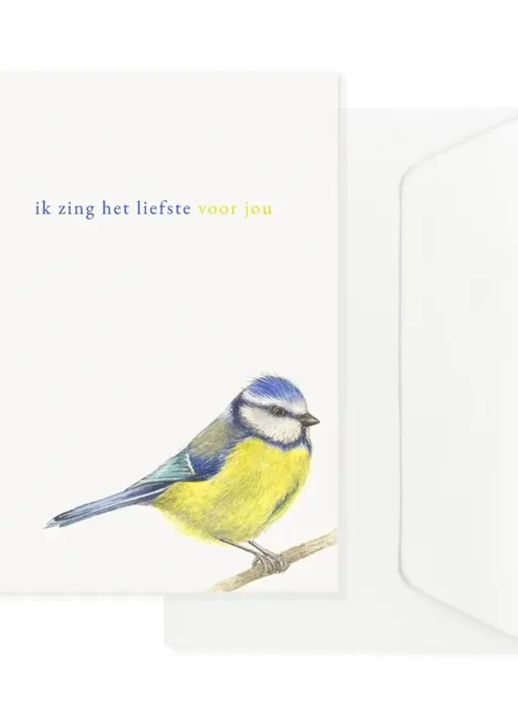 maison tribu Wenskaart Art All Season Ik Zing Het Liefste Voor You