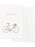 maison tribu Wenskaart Art All Season Let's Go Places Bicycle