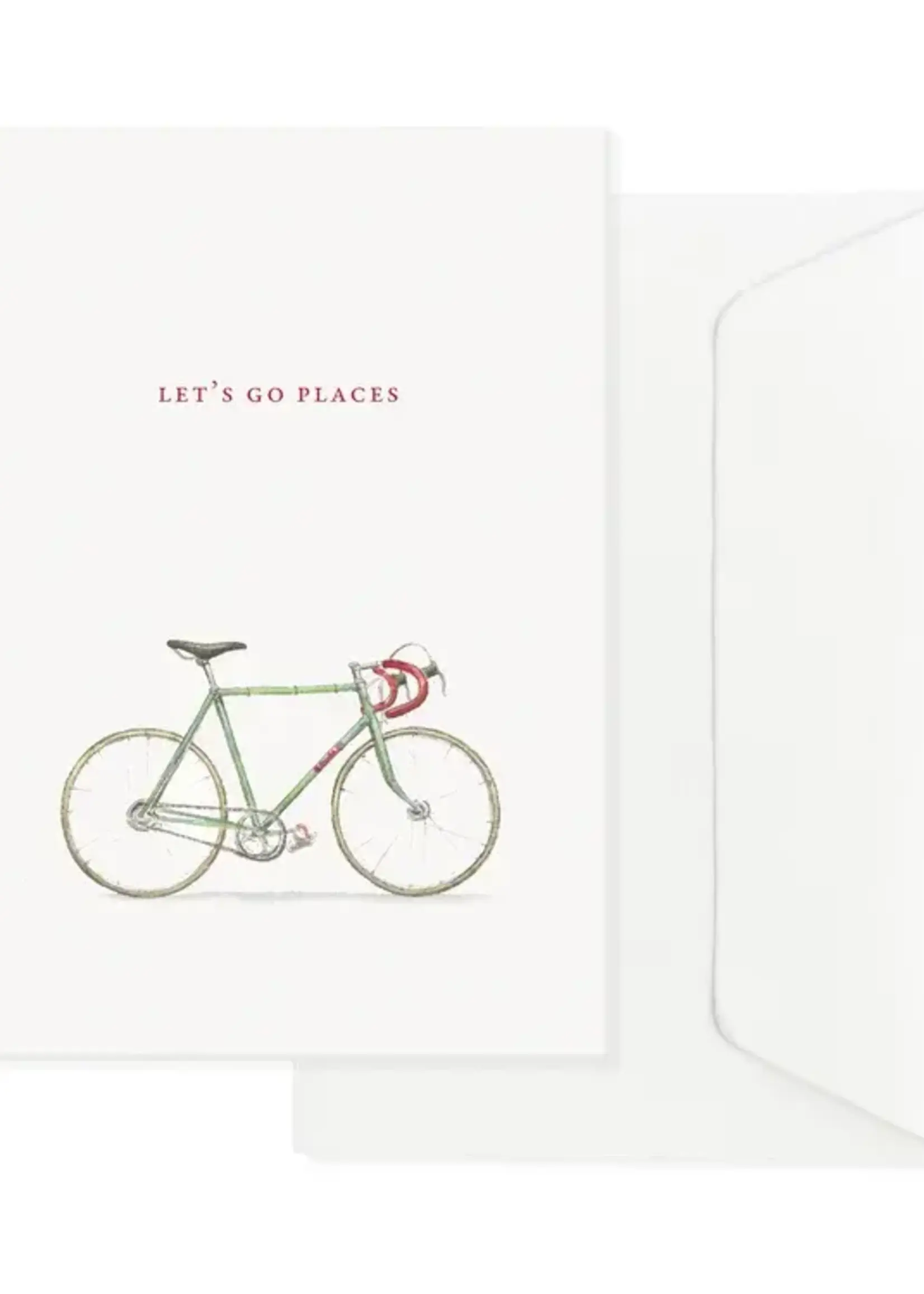 maison tribu Wenskaart Art All Season Let's Go Places Bicycle