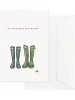 maison tribu Wenskaart Art All Season My Favourite Adventure