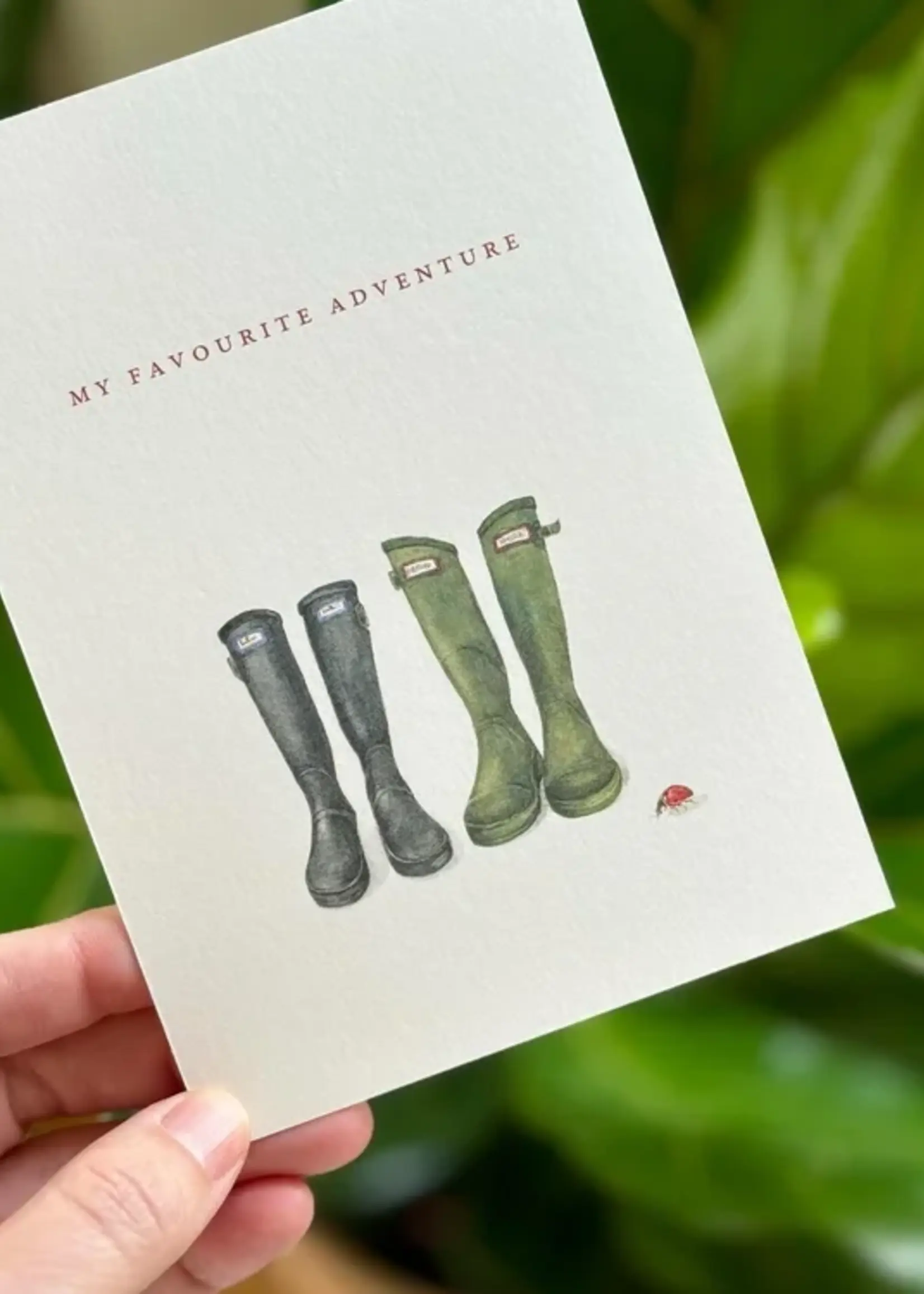 maison tribu Wenskaart Art All Season My Favourite Adventure