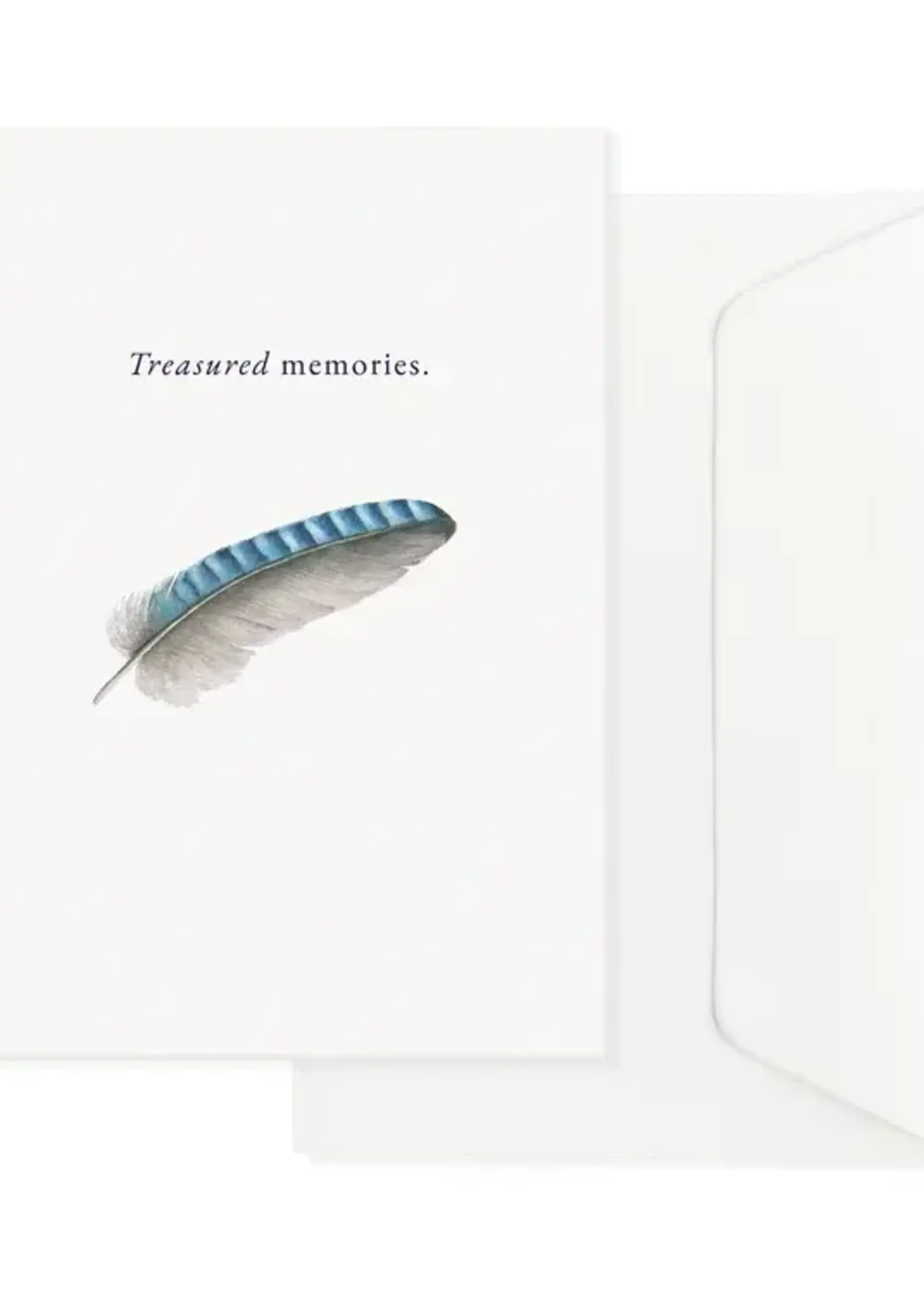 maison tribu Wenskaart Art All Season Treasured Memories (Blue Jay Feather)
