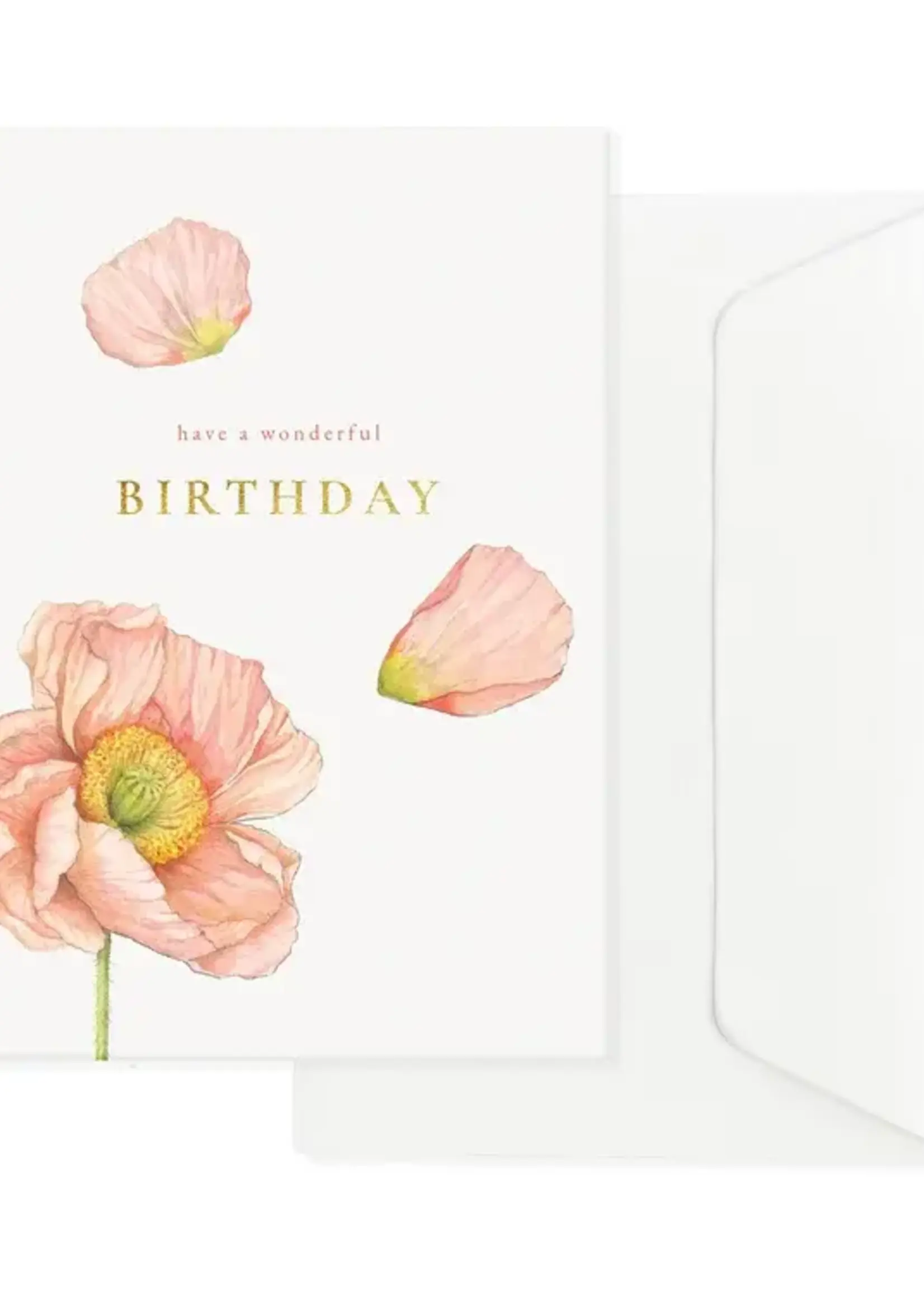 maison tribu Wenskaart Art All Season Poppy Birthday Wishes